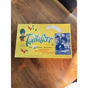 Vintage 1960's Tantalizer The Optical Puzzler 1960's Board Game Lakeside Toys